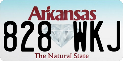 AR license plate 828WKJ