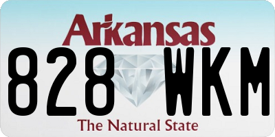 AR license plate 828WKM