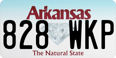 AR license plate 828WKP