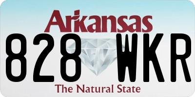 AR license plate 828WKR