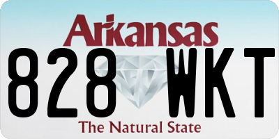 AR license plate 828WKT