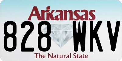 AR license plate 828WKV