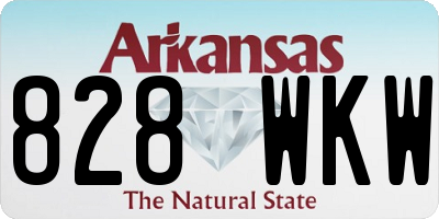 AR license plate 828WKW