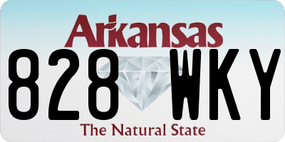 AR license plate 828WKY