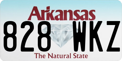 AR license plate 828WKZ