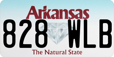 AR license plate 828WLB