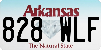 AR license plate 828WLF