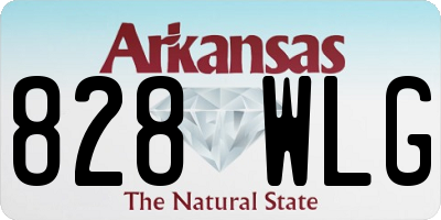 AR license plate 828WLG