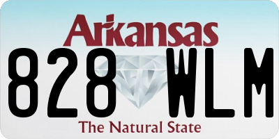 AR license plate 828WLM