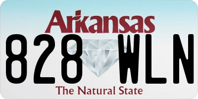 AR license plate 828WLN