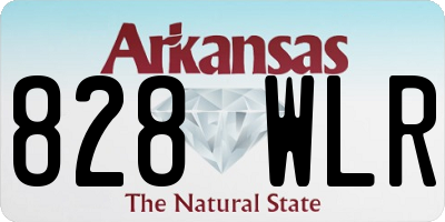 AR license plate 828WLR
