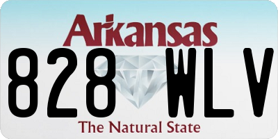 AR license plate 828WLV