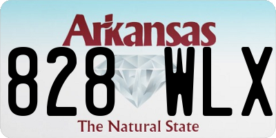 AR license plate 828WLX