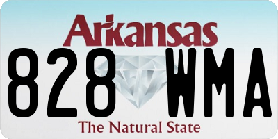AR license plate 828WMA
