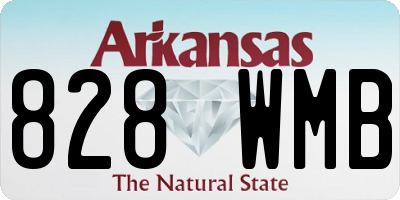 AR license plate 828WMB