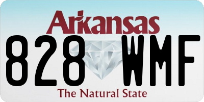 AR license plate 828WMF