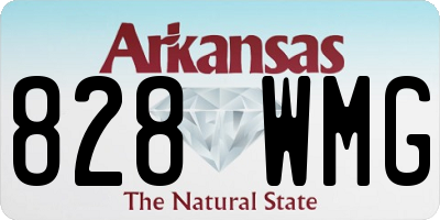 AR license plate 828WMG
