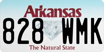 AR license plate 828WMK