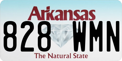 AR license plate 828WMN