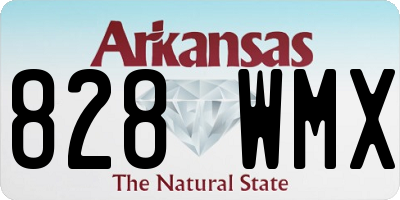 AR license plate 828WMX