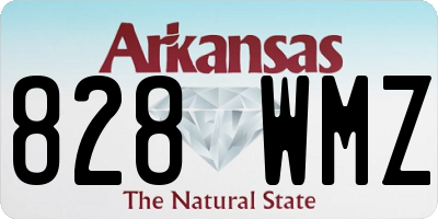 AR license plate 828WMZ