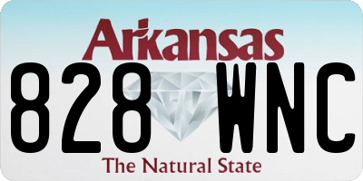 AR license plate 828WNC