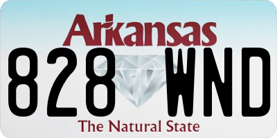 AR license plate 828WND