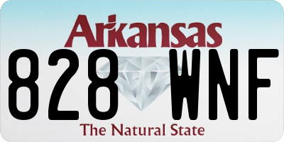 AR license plate 828WNF