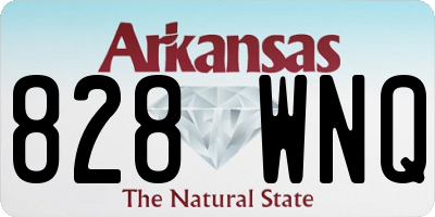 AR license plate 828WNQ