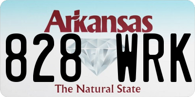 AR license plate 828WRK