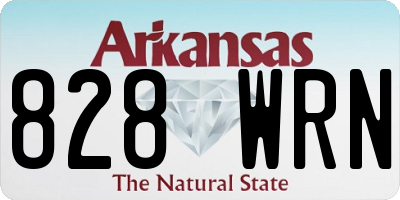 AR license plate 828WRN