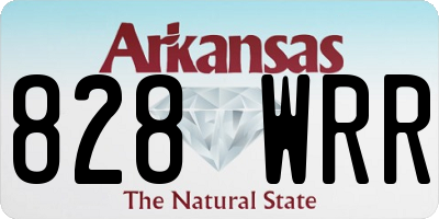 AR license plate 828WRR