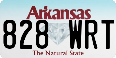 AR license plate 828WRT