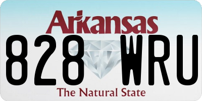 AR license plate 828WRU