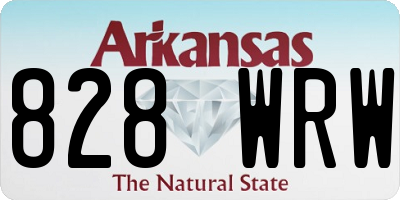 AR license plate 828WRW