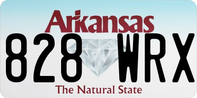 AR license plate 828WRX