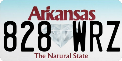 AR license plate 828WRZ