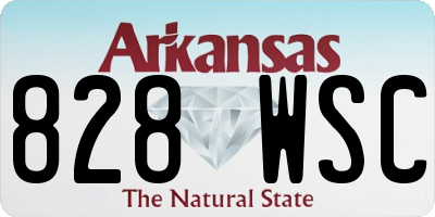 AR license plate 828WSC