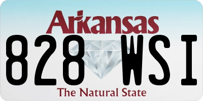 AR license plate 828WSI