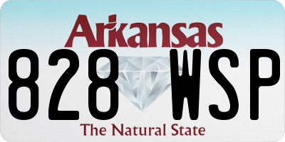 AR license plate 828WSP