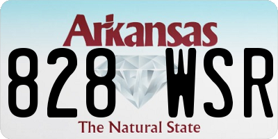 AR license plate 828WSR