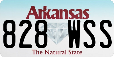 AR license plate 828WSS