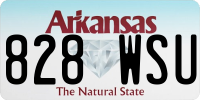 AR license plate 828WSU