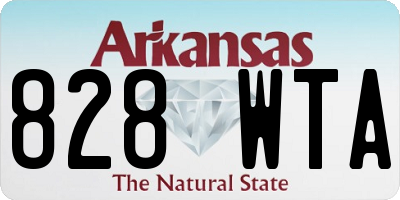 AR license plate 828WTA