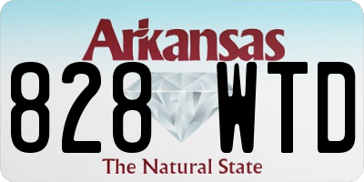 AR license plate 828WTD