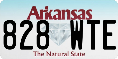 AR license plate 828WTE