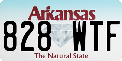 AR license plate 828WTF