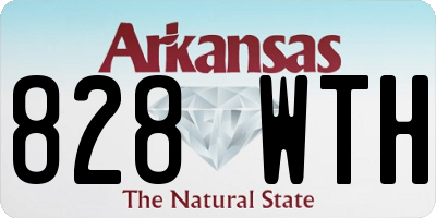 AR license plate 828WTH