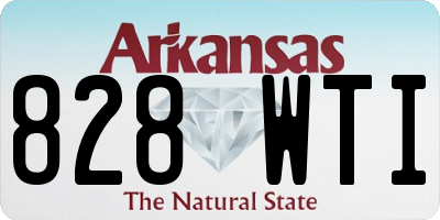 AR license plate 828WTI