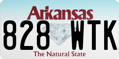 AR license plate 828WTK